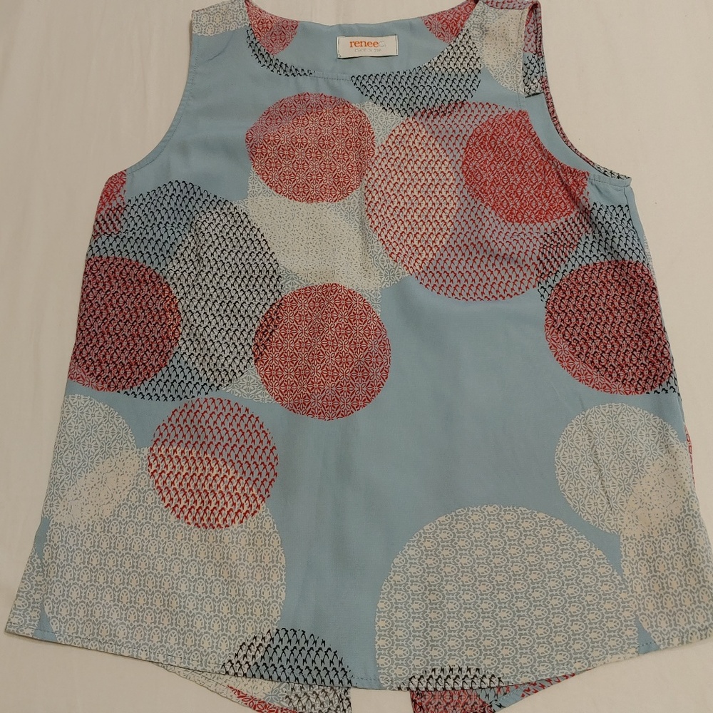 EUC Renee C x Stitch Fix Split Back Top Size M